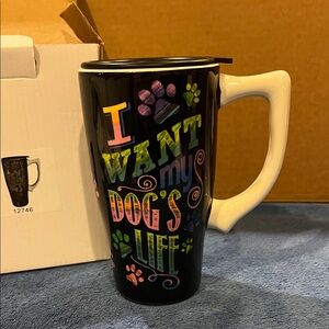Colorful Dog-Themed Mug